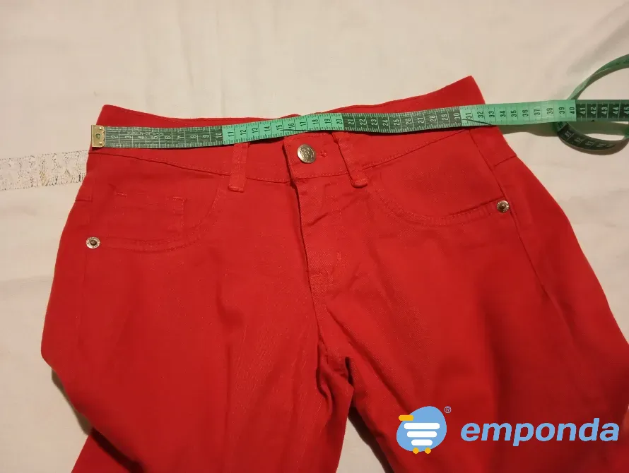 Pantalon de jean, semi elastizado, tiro bajo. NUEVO Floresta - imagen 2