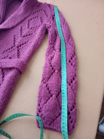 Sacon abierto de lana gruesa Floresta