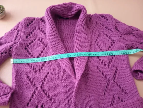 Sacon abierto de lana gruesa Floresta