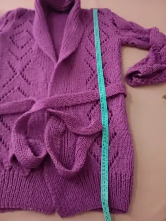 Sacon abierto de lana gruesa Floresta