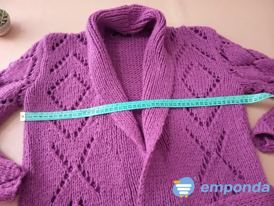 Sacon abierto de lana gruesa Floresta - imagen 2