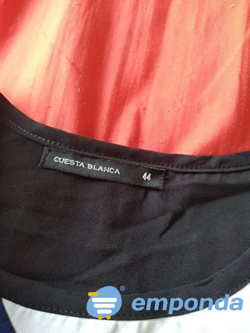 Blusa, camisola tricolor de mangas ¾. “Cuesta Blanca" Floresta - imagen 3