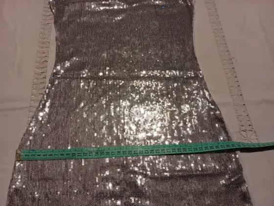 Musculosa, vestido corto con lentejuelas Floresta