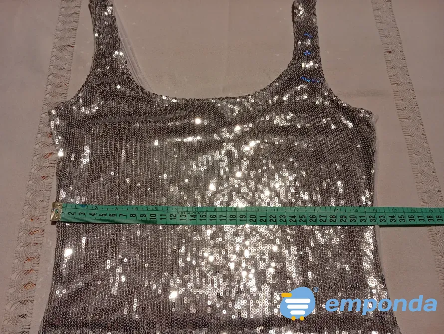 Musculosa, vestido corto con lentejuelas Floresta - imagen 2