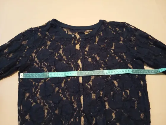 Saco abierto calado. Manga tres cuartos Floresta