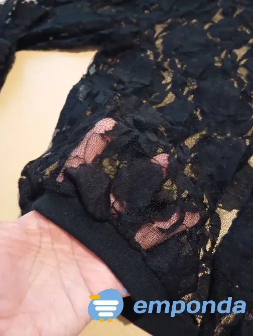 Saco abierto calado. Manga tres cuartos Floresta - imagen 3