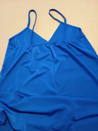 Vestido azul, estilo camisolin. Nuevo s/etiq Floresta