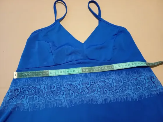 Vestido azul, estilo camisolin. Nuevo s/etiq Floresta