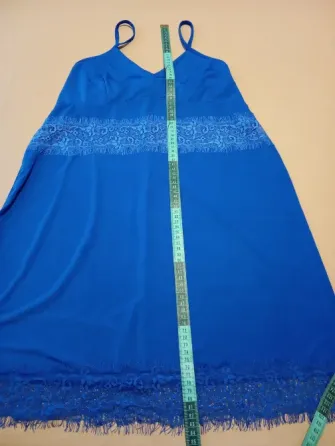 Vestido azul, estilo camisolin. Nuevo s/etiq Floresta
