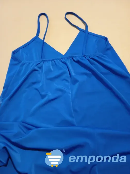 Vestido azul, estilo camisolin. Nuevo s/etiq Floresta - imagen 4