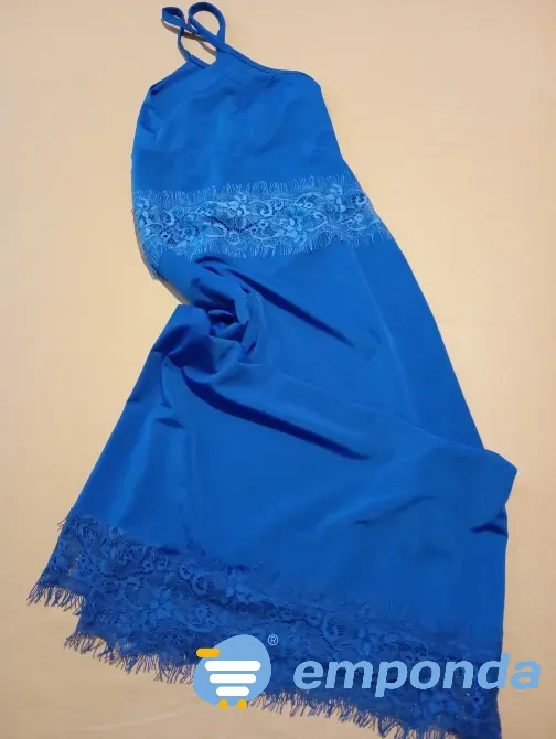 Vestido azul, estilo camisolin. Nuevo s/etiq Floresta - imagen 5