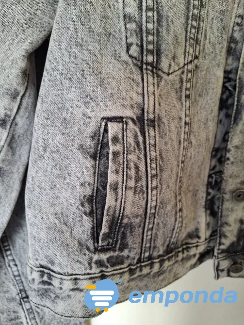 Campera Scombro gris gaspeado talle L de mujer rígida Esteban Echeverría - imagen 7