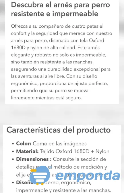 Pretal Duomm para perro chico tslle S Esteban Echeverría - imagen 7