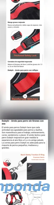 Pretal Duomm para perro chico tslle S Esteban Echeverría - imagen 8