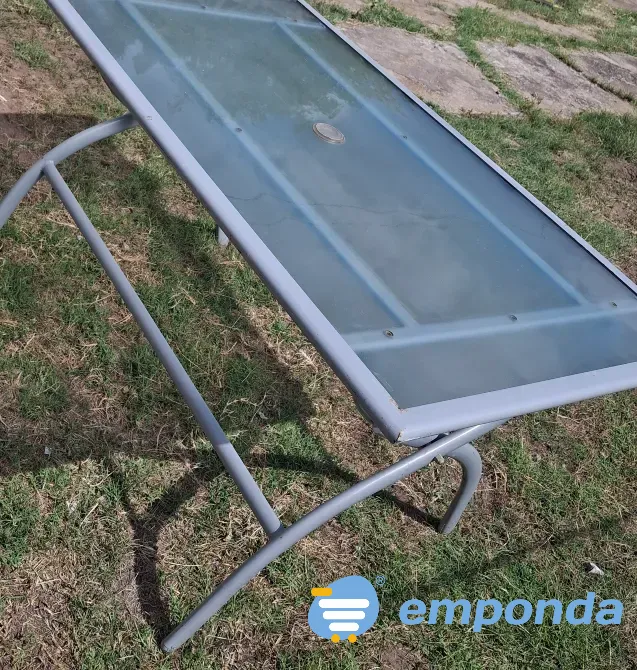 Mesa de Jardin caño y vidrio Esteban Echeverría - imagen 6