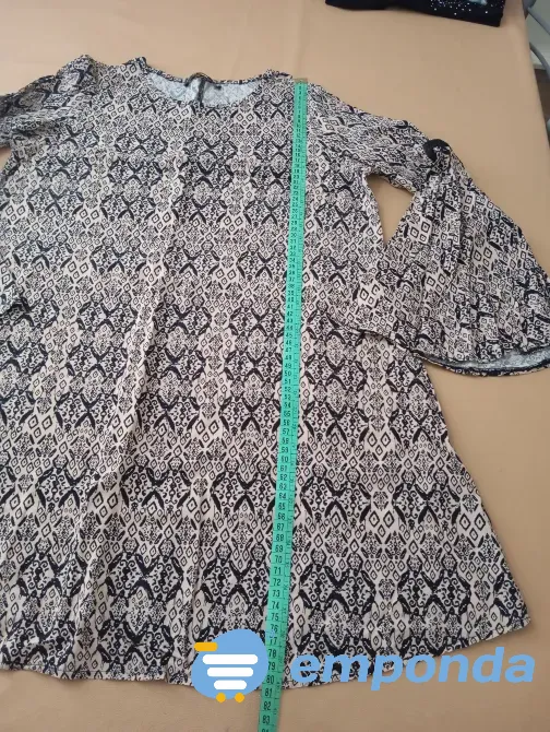 Vestido estampado, manga acampanada, Cuesta Blanca Floresta - imagen 1