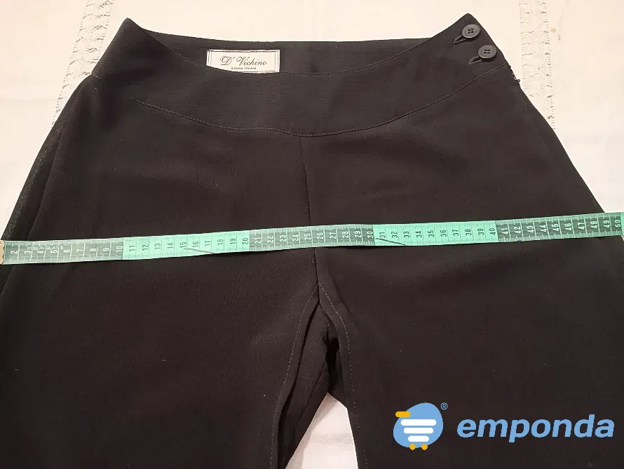 Pantalon palazzo de fiesta, diseño italiano. IMPECABLE Floresta - imagen 5