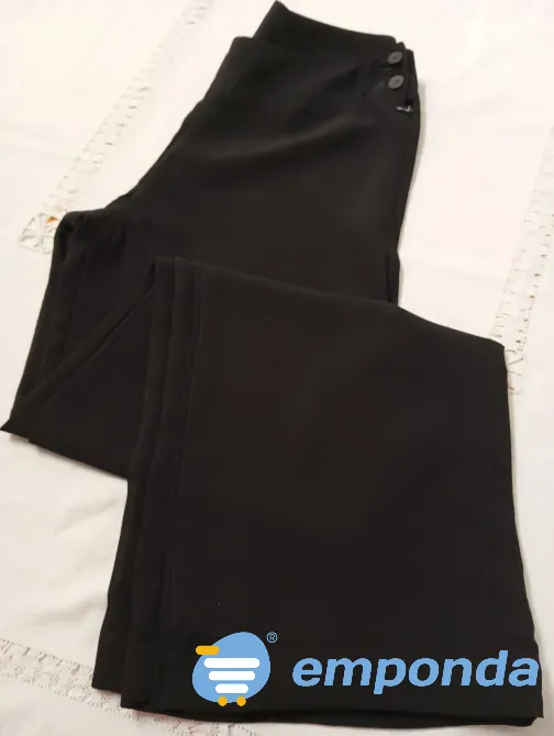 Pantalon palazzo de fiesta, diseño italiano. IMPECABLE Floresta - imagen 8