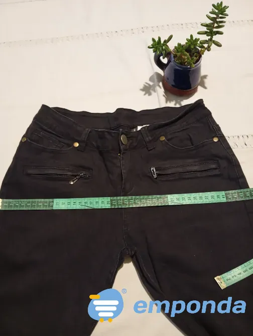 Pantalon de jean chupin elastizado, con falso bolsillo Floresta - imagen 3