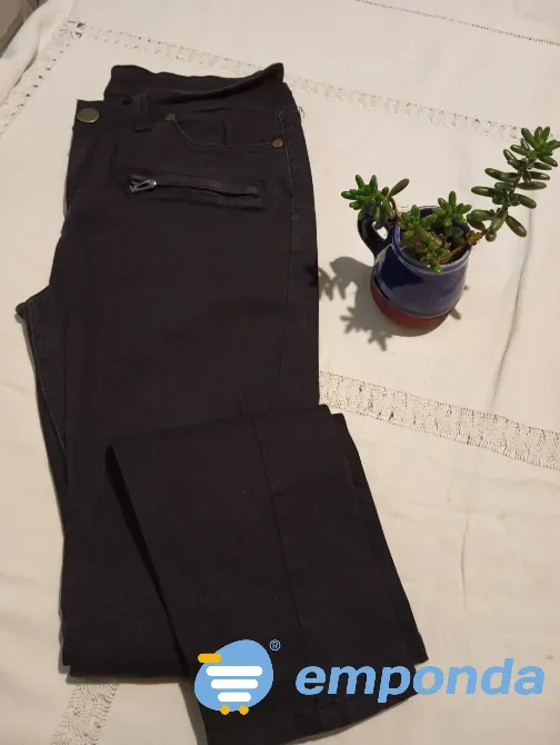 Pantalon de jean chupin elastizado, con falso bolsillo Floresta - imagen 6