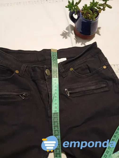 Pantalon de jean chupin elastizado, con falso bolsillo Floresta - imagen 4