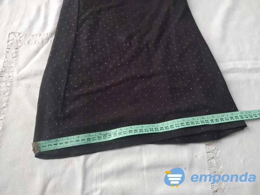 Pantalon palazzo, tipo calza, gamuzada con mini tachitas Floresta - imagen 6