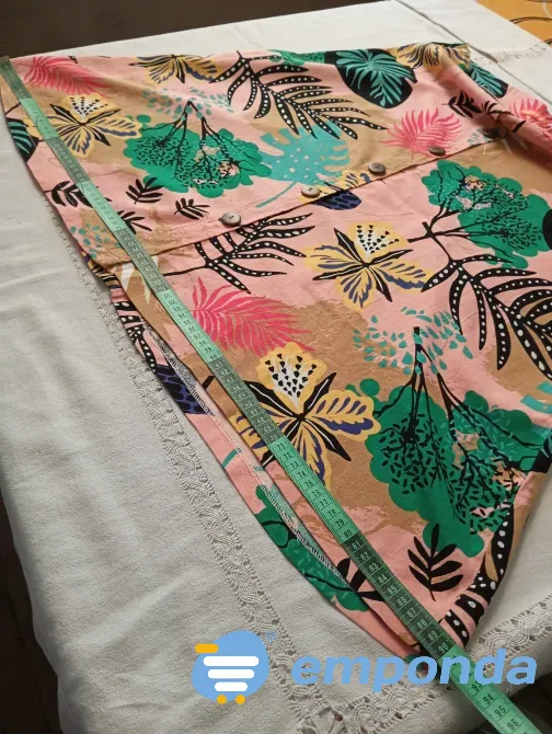 Pollera ¾ abotonada. Himogenes. IMPECABLE Floresta - imagen 5