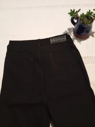 Pantalon chupin de bengalina elastizada. Tiro alto Floresta