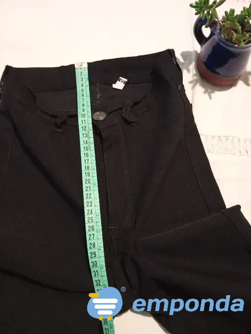 Pantalon chupin de bengalina elastizada. Tiro alto Floresta - imagen 4