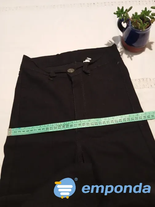 Pantalon chupin de bengalina elastizada. Tiro alto Floresta - imagen 3