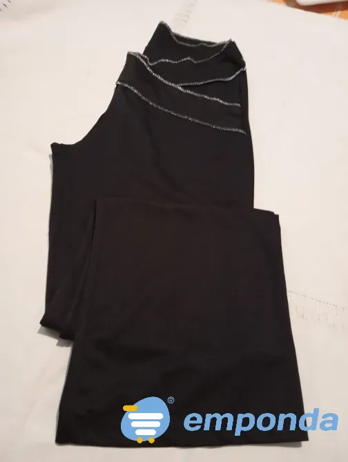 Pantalon tipo calza, recta, detalle de cintura cruzada Floresta - imagen 5