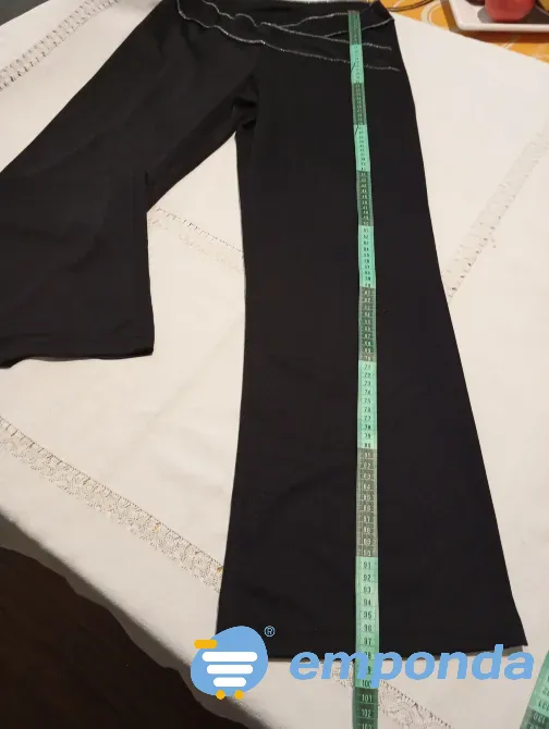 Pantalon tipo calza, recta, detalle de cintura cruzada Floresta - imagen 1