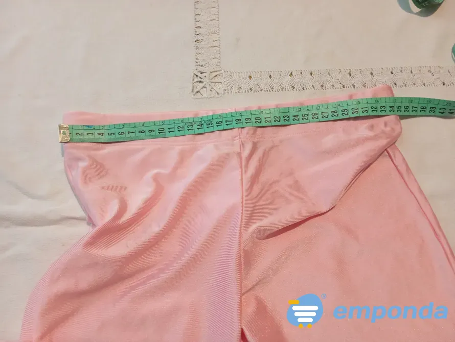 Calza rosa, brillosa de lycra. NUEVA Floresta - imagen 2