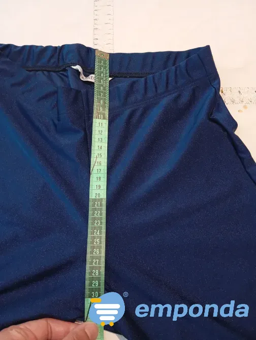 Calza brillosa azul de lycra. NUEVA Floresta - imagen 4