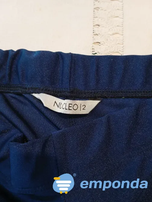 Calza brillosa azul de lycra. NUEVA Floresta - imagen 5