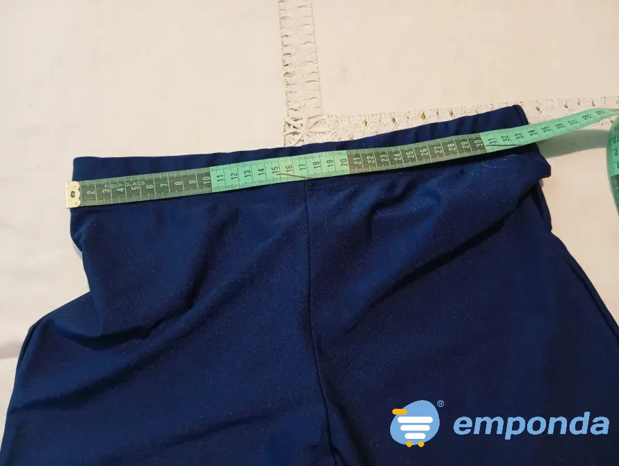 Calza brillosa azul de lycra. NUEVA Floresta - imagen 2