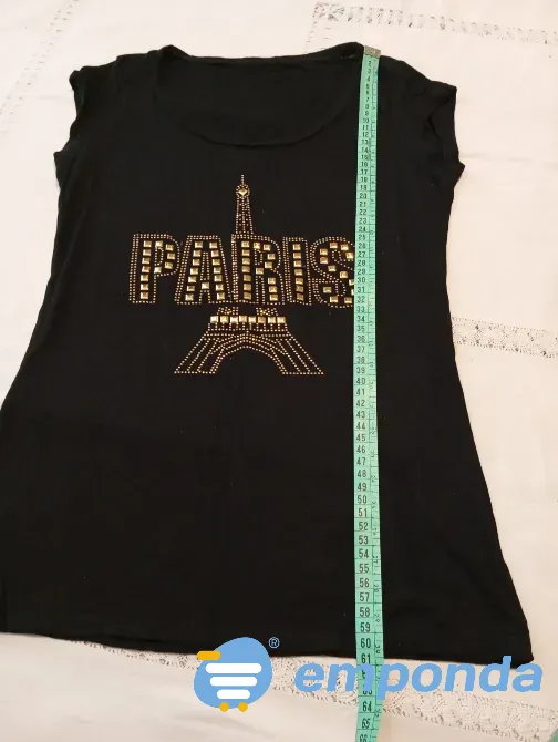 Remera "Paris" de modal. IMPECABLE Floresta - imagen 1