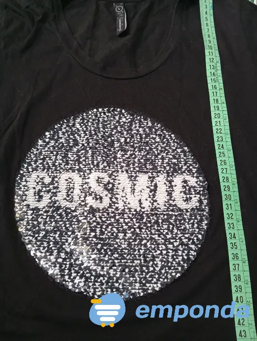 Remera manga larga con lentejuelas. IMPECABLE Floresta - imagen 2