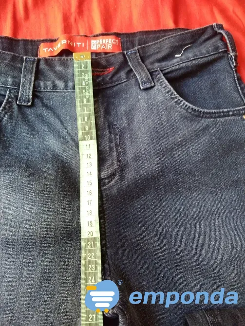 Pantalon, jean elastizado tiro alto. IMPECABLE Floresta - imagen 5