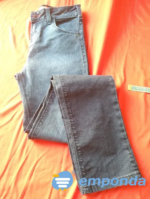 Pantalon, jean elastizado tiro alto. IMPECABLE Floresta - imagen 8