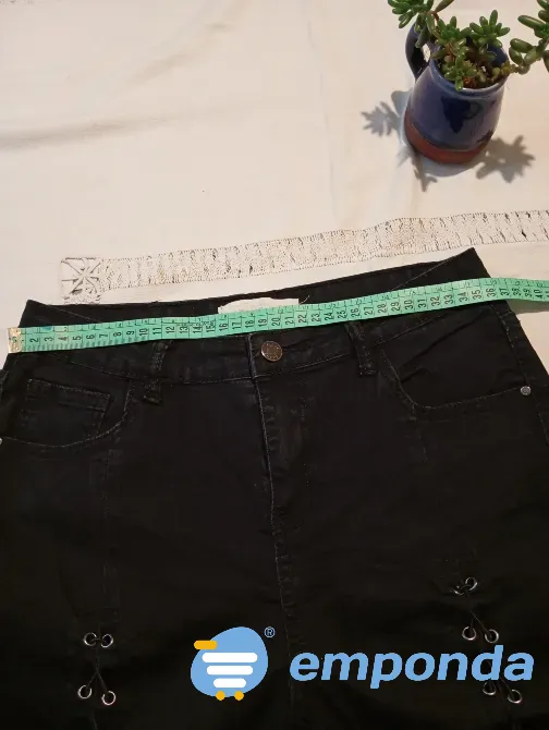 Pantalon, jean con pierna acordonada Floresta - imagen 3