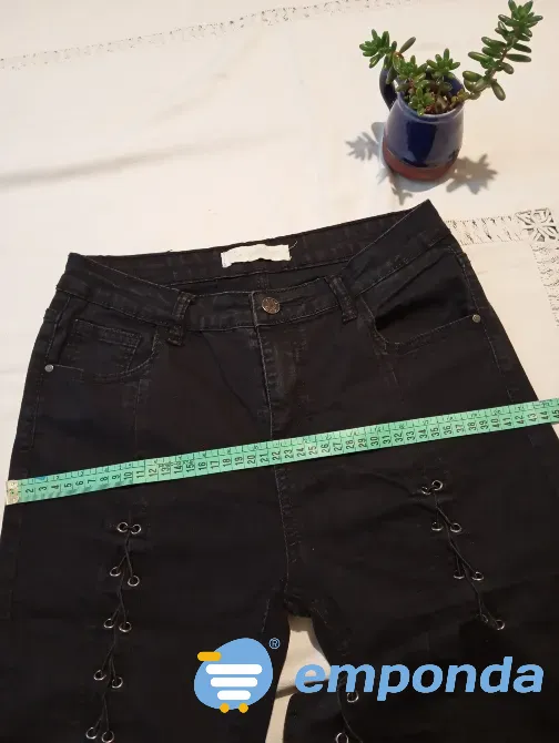 Pantalon, jean con pierna acordonada Floresta - imagen 4