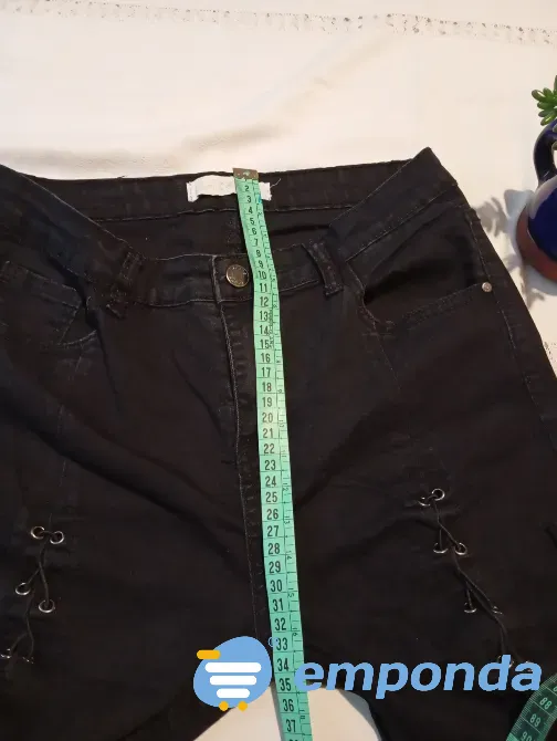 Pantalon, jean con pierna acordonada Floresta - imagen 5