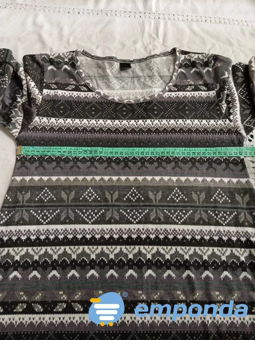 Vestido evase manga larga. IMPECABLE Floresta - imagen 3