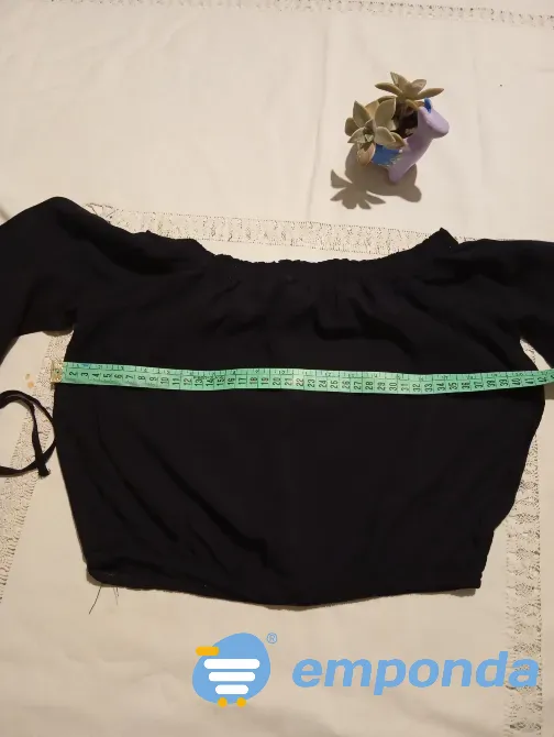 Top manga ¾, cuello bote (Nuevo s/etiq) Floresta - imagen 2