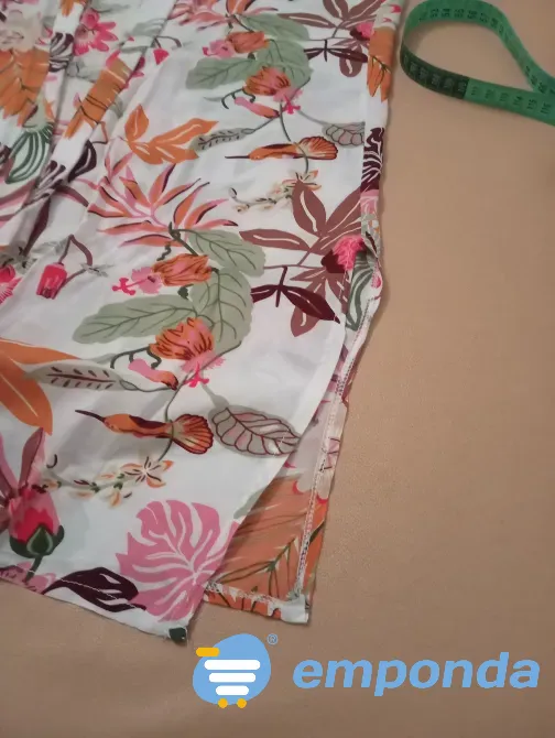 Kimono estampado manga corta. IMPECABLE ($ 6999) 146 T Floresta - imagen 3