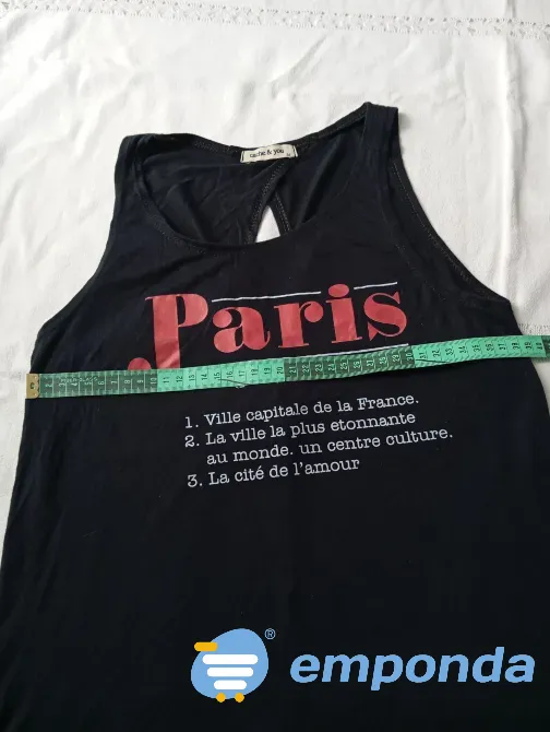 Musculosa super fresca "Paris". IMPECABLE Floresta - imagen 2