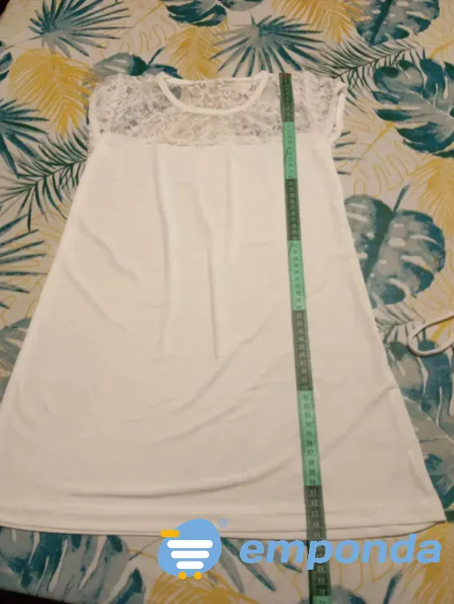 Remera manga princesa, larga, combinada. Nueva Floresta - imagen 1