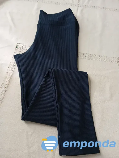 Calza azul acanalada. Cintura ancha, buen ajuste (Nueva) Floresta - imagen 5