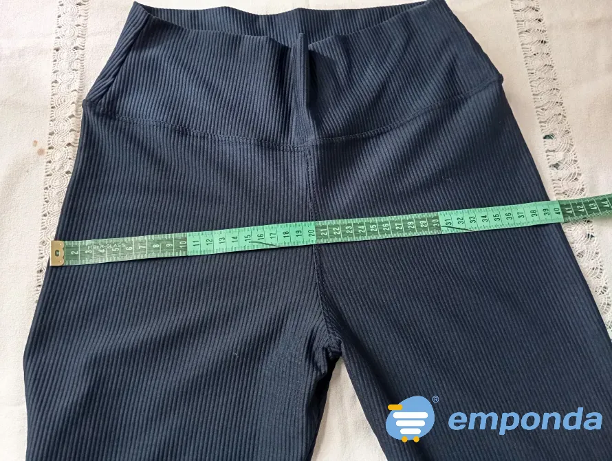 Calza azul acanalada. Cintura ancha, buen ajuste (Nueva) Floresta - imagen 3